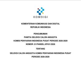 KPI Buka Seleksi Calon Anggota Komisi Penyiaran Indonesia Pusat Periode 2026-2029